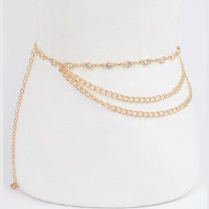 Stone Chain Layered Belt